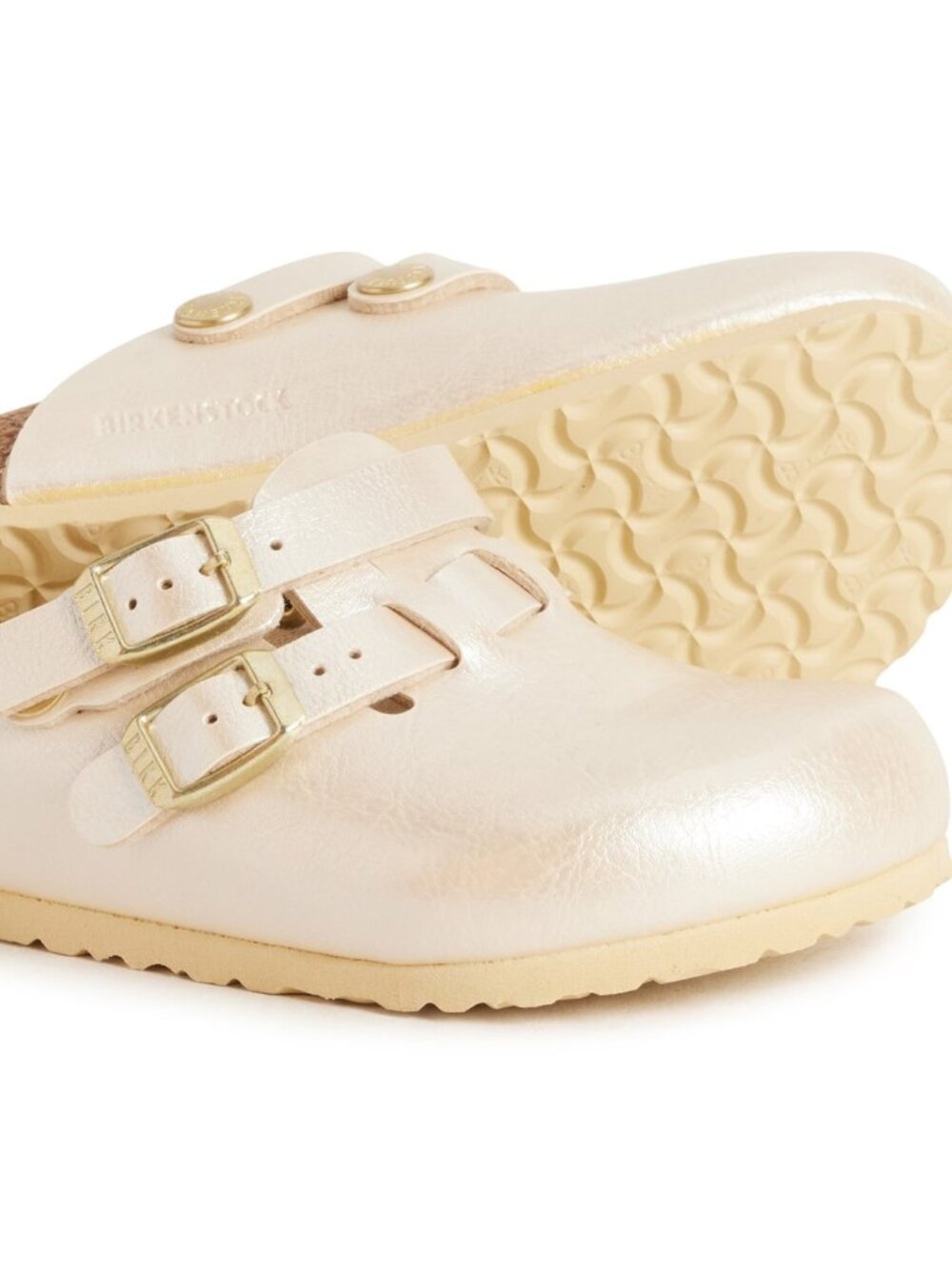 NEW Birkenstock Boston Graceful Clogs Shoes Pearl White Euro 30 Kids Youth 12